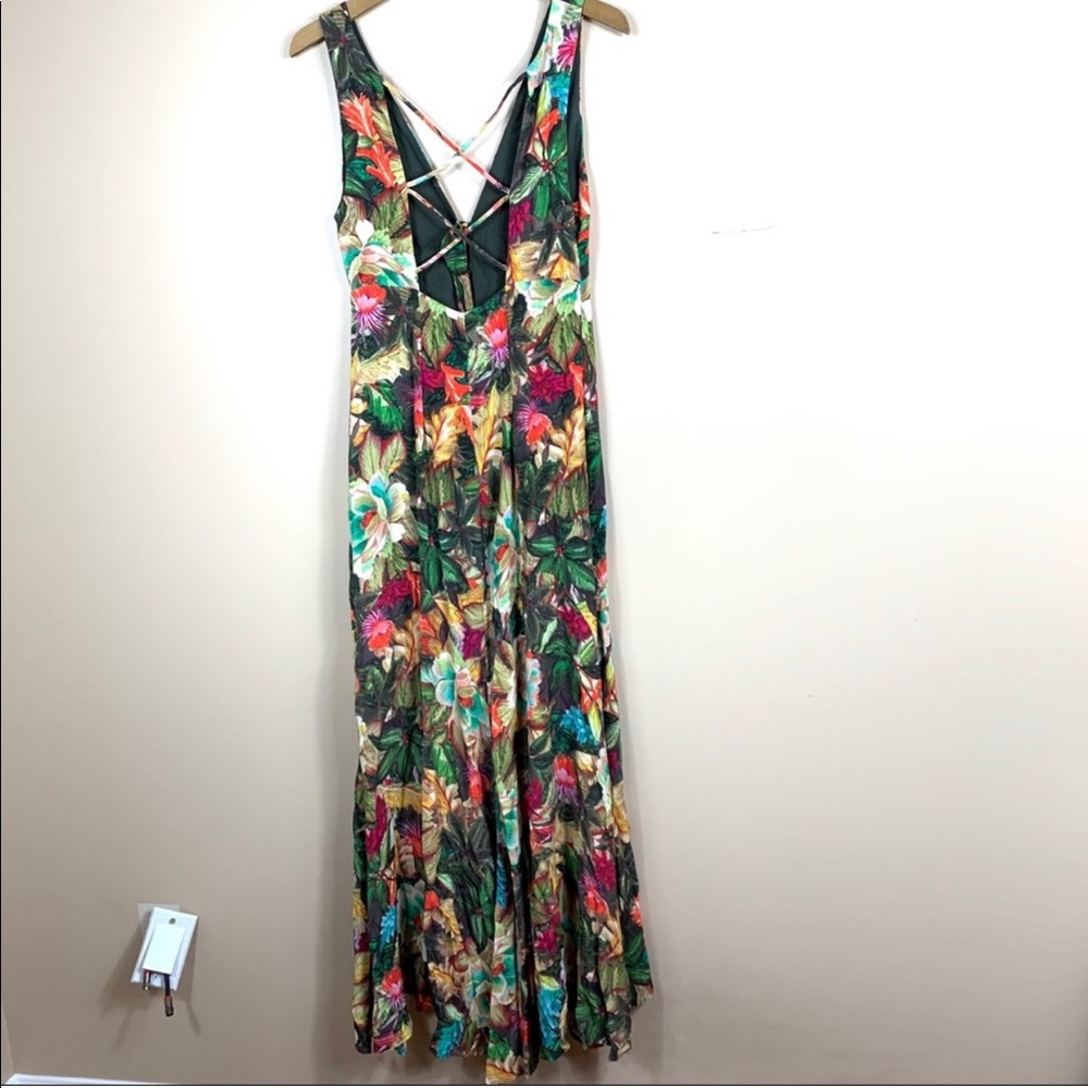 Farm Rio Garden Dreams V Neck Maxi Dress - Picture 5 of 7